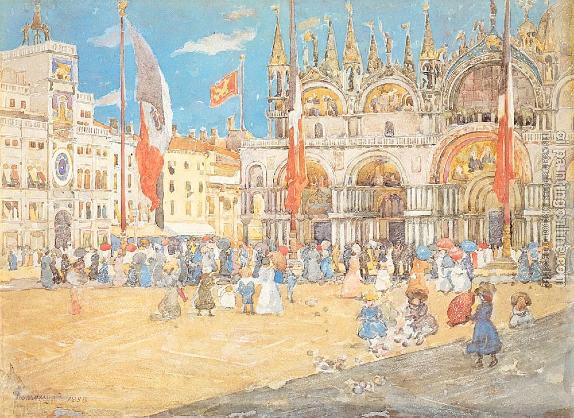 Prendergast, Maurice Brazil - St. Marks, Venice